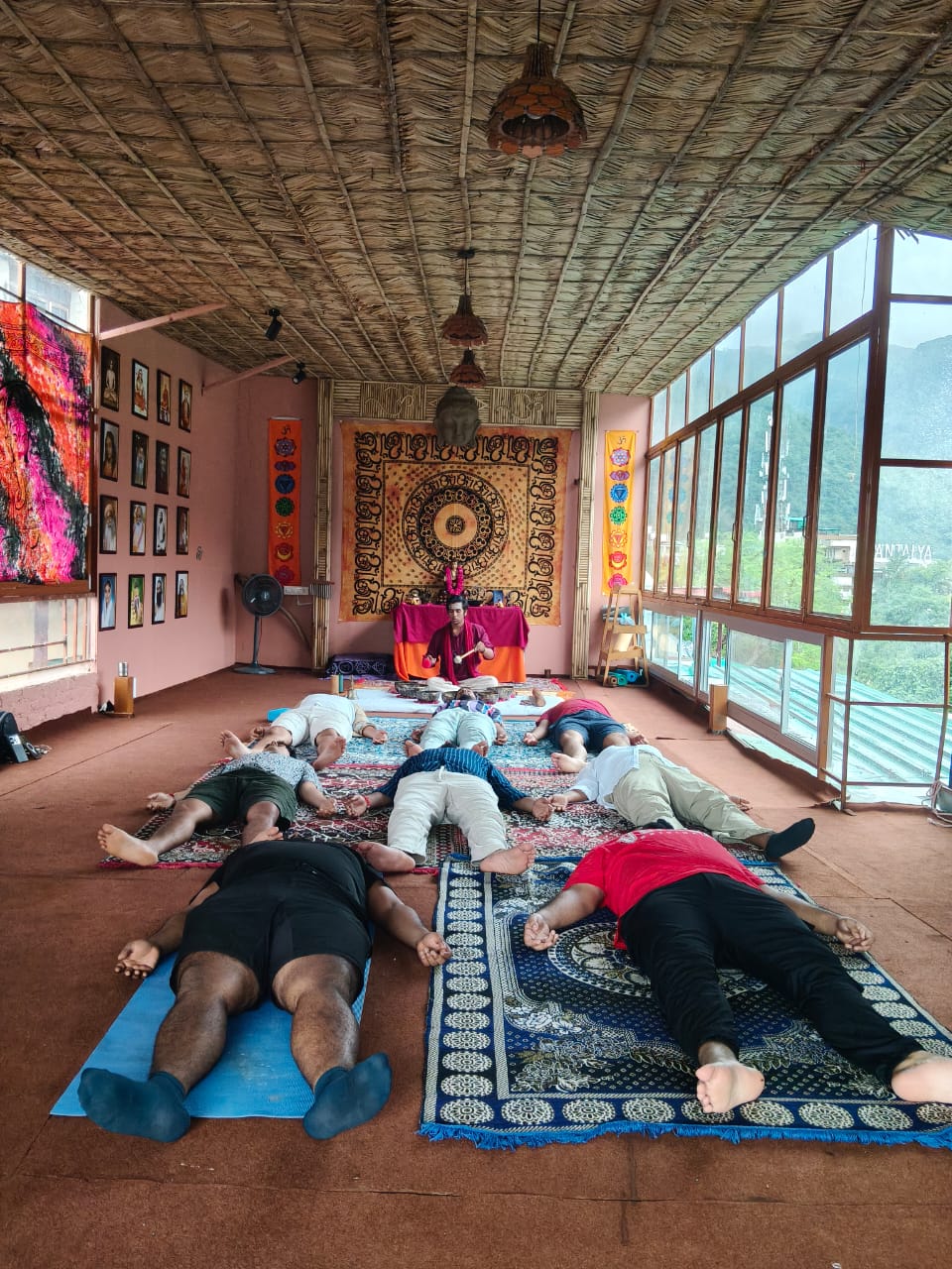 Shavasana — final rest in the shala